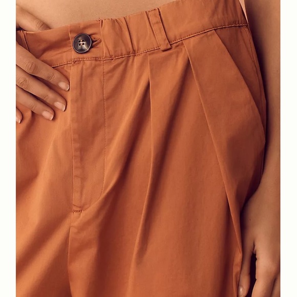 Maeve Curve Poplin Barrel Pants Anthropologie - Picture 4 of 10